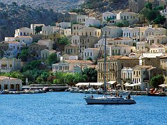 Harbor Town of Yialos, Island of Symi, Greece